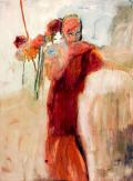 Rote_Frau_ 200x150cm_Oil_on_canvas_Juni 2009